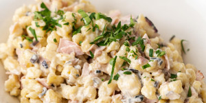 Beitragsbild des Blogbeitrags Schinkenrahmspätzle