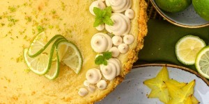 Beitragsbild des Blogbeitrags Key Lime Pie, der etwas andere Cheesecake 