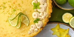 Beitragsbild des Blogbeitrags Key Lime Pie, der etwas andere Cheesecake