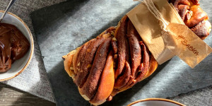 Beitragsbild des Blogbeitrags Köstliche BABKA aus Nutella und Nuss