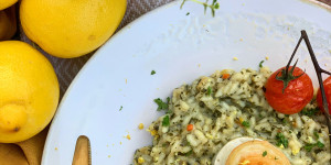 Beitragsbild des Blogbeitrags Risotto Limone – Sommer am Teller