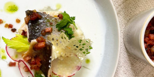 Beitragsbild des Blogbeitrags Leichter, sommerlicher APFEL-SELLERIE-SALAT mit SAIBLING