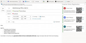Beitragsbild des Blogbeitrags Outlook Add-In für eine Gästeregistrierung mittels QR-Codes