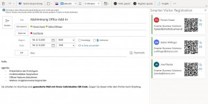 Beitragsbild des Blogbeitrags Outlook Add-In für eine Gästeregistrierung mittels QR-Codes 