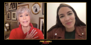 Beitragsbild des Blogbeitrags Fire Drill Friday mit Jane Fonda und Rep. Alexandria Ocasio-Cortez |  Greenpeace USA 