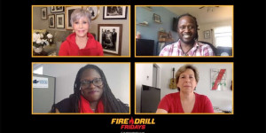 Beitragsbild des Blogbeitrags Fire Drill Friday mit Jane Fonda, Randi Weingarten, Juanita Lewis und Anthony Rogers-Wright | Greenpeace USA