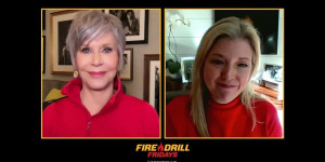 Beitragsbild des Blogbeitrags Unsere letzte Feuerwehrübung am Freitag 2020 – mit Jane Fonda und der Senatorin von Georgia, Jen Jordan | Greenpeace USA