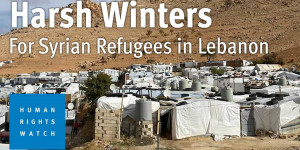 Beitragsbild des Blogbeitrags Libanon: Harte Winter für syrische Flüchtlinge | Human Rights Watch