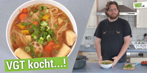 Beitragsbild des Blogbeitrags Vegane Ramen Noodles // VGT kocht…! | VGT Österreich