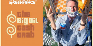 Beitragsbild des Blogbeitrags Willkommen zur Big Oil Cash Grab Game Show!  |  Greenpeace USA 