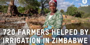 Beitragsbild des Blogbeitrags Schwerkraft und Bewässerung helfen Landwirten in Simbabwe, sich an den Klimawandel anzupassen |  Oxfam Deutschland 