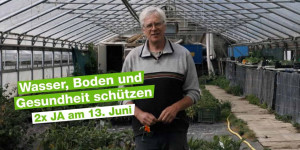 Beitragsbild des Blogbeitrags Wasser, Boden und Gesundheit schützen: Deshalb sagt dieser Landwirt 2x JA am 13. Juni | Greenpeace Schweiz