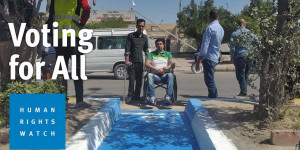 Beitragsbild des Blogbeitrags Irakische Behindertenaktivisten ebnen Weg zu Wahlen |  Human Rights Watch 