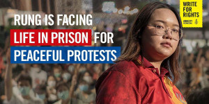 Beitragsbild des Blogbeitrags Write for Rights 2021: Rung Panusaya | Amnesty Australien