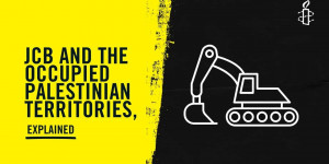 Beitragsbild des Blogbeitrags JCB und die besetzten palästinensischen Gebiete, erklärt | Amnesty Deutschland