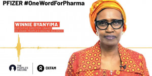 Beitragsbild des Blogbeitrags Pfizer: Winnie Byanyima hat #OneWordForPharma | Oxfam USA