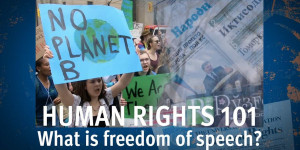 Beitragsbild des Blogbeitrags Menschenrechte 107 |  Was ist Meinungsfreiheit?  |  Human Rights Watch 