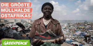 Beitragsbild des Blogbeitrags Dandora – Wo der Textilmüll der Welt abgeladen wird | Tansania-Kenia-Reise Vlog No.4 | Greenpeace Deutschland