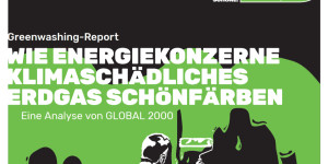 Beitragsbild des Blogbeitrags Gas-Greenwashing bei österreichischen Energiekonzernen noch weit verbreitet | Global 2000 