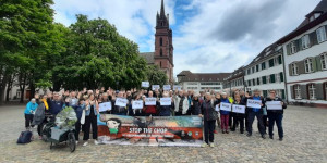 Beitragsbild des Blogbeitrags Die BMF-Mitglieder stehen in Basel in SOLIDARITÄT mit der Indigenenorganisation …
