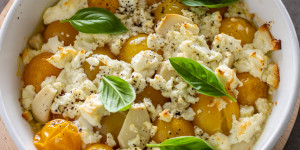 Beitragsbild des Blogbeitrags Tomaten Feta Dip (aus dem Ofen)