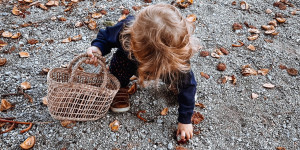 Beitragsbild des Blogbeitrags Kastanien und Kleinkinder: Spiele-Ideen und Sammel-Tipps