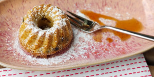 Beitragsbild des Blogbeitrags Leckerer veganer Mini-Gugelhupf mit Schoko
