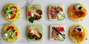 Beitragsbild des Blogbeitrags Vegane Canapés für deine nächste Party