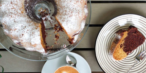 Beitragsbild des Blogbeitrags Der beste vegane Marmorgugelhupf