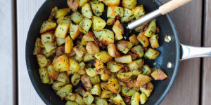Beitragsbild des Blogbeitrags Richtig knusprige Bratkartoffeln