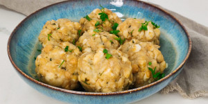 Beitragsbild des Blogbeitrags Vegane Semmelknödel