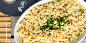 Beitragsbild des Blogbeitrags Vegane Spätzle 