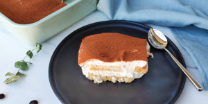 Beitragsbild des Blogbeitrags Schnelles veganes Tiramisu