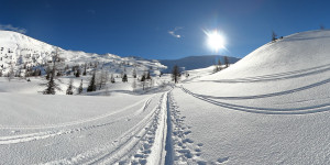 Beitragsbild des Blogbeitrags Skitour auf das Kreuzeck [360°] 