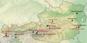 Beitragsbild des Blogbeitrags Die höchsten Berge Österreichs: Komplette Liste + Karte 