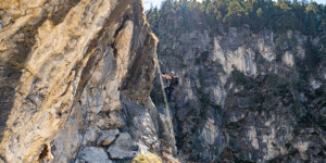 Beitragsbild des Blogbeitrags Endorphin Klettersteig (C/D) in der Galitzenklamm 