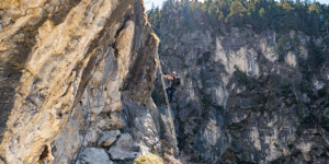 Beitragsbild des Blogbeitrags Endorphin Klettersteig (C/D) in der Galitzenklamm