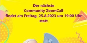 Beitragsbild des Blogbeitrags Am Freitag ist wieder unser monatlicher Zoom Call