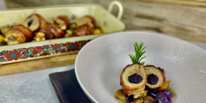 Beitragsbild des Blogbeitrags Geschmortes mediterranes Huhn