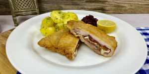 Beitragsbild des Blogbeitrags Cordon bleu mit Camembert 