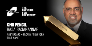 Beitragsbild des Blogbeitrags Mastercard-CMO Raja Rajamannar erhält bei The One Show CMO Pencil
