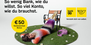 Beitragsbild des Blogbeitrags bank99 und Accenture Song stellen KundInnen in aktueller Kampagne in den Fokus