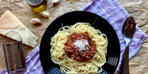 Beitragsbild des Blogbeitrags Spaghetti Bolognese – das perfekte Rezept