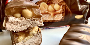 Beitragsbild des Blogbeitrags Snickers selber machen