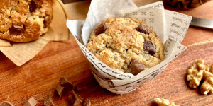 Beitragsbild des Blogbeitrags Glutenfreie Muffins – saftige Nussmuffins ohne Mehl