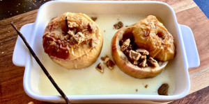 Beitragsbild des Blogbeitrags Das beste Bratapfel Rezept