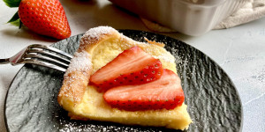 Beitragsbild des Blogbeitrags German Pancakes aus dem Backofen 