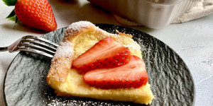 Beitragsbild des Blogbeitrags German Pancakes aus dem Backofen