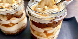 Beitragsbild des Blogbeitrags Banoffee Pie im Glas