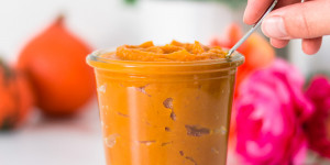 Beitragsbild des Blogbeitrags Kürbispüree selber machen (einfaches Rezept)